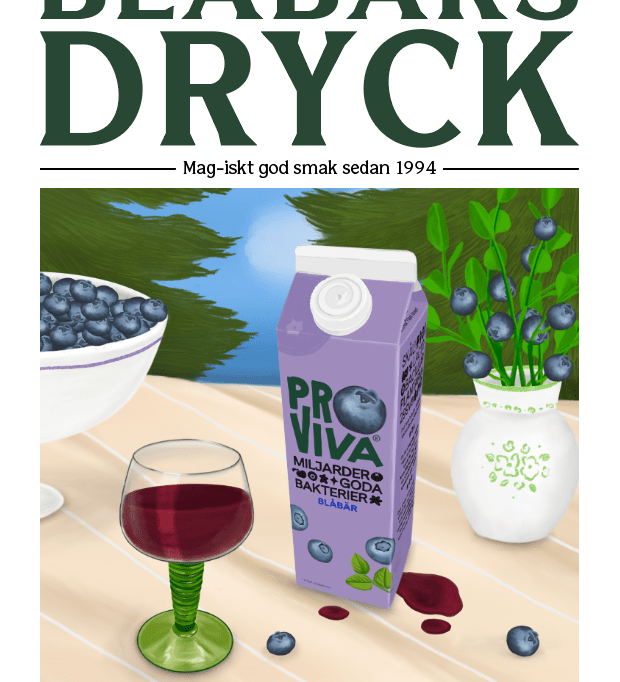 ProViva x Elin PK Blåbärsdryck Poster Elin PK
