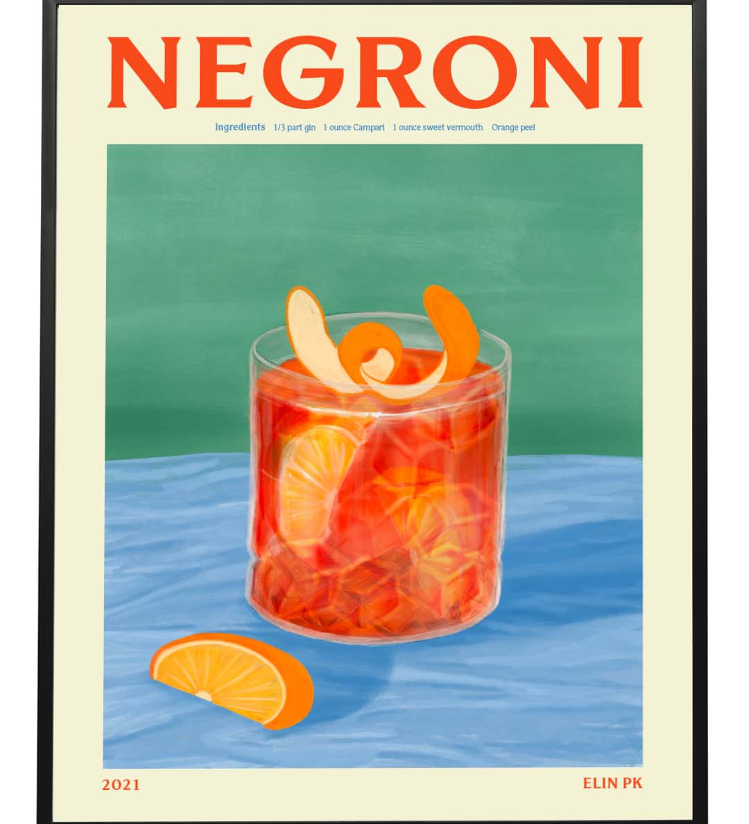 RAM I EK | SVART Elin PK