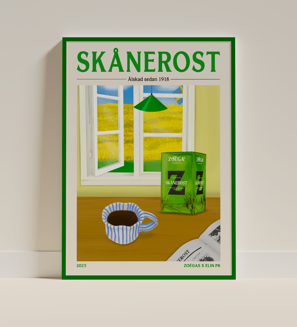 Zoégas x Elin PK Skånerost Poster Elin PK