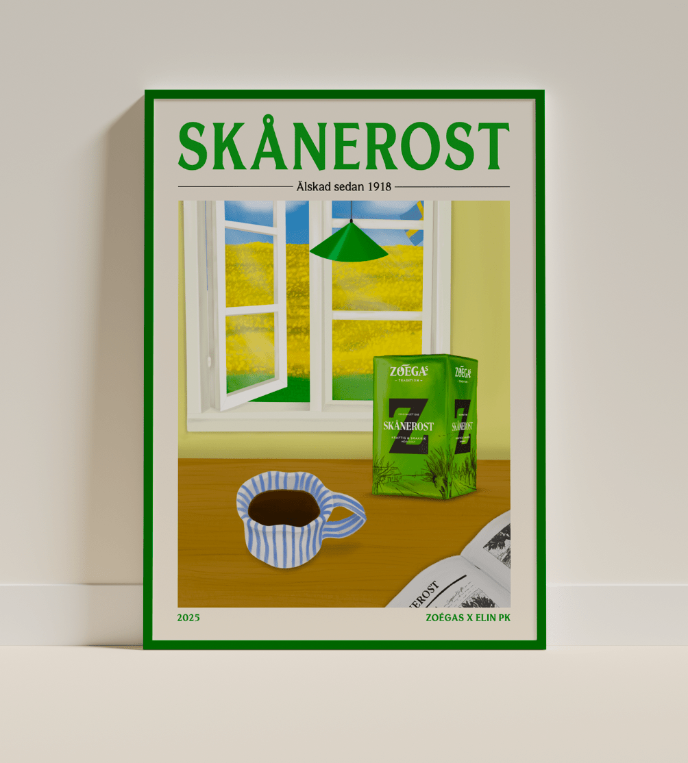 Zoégas x Elin PK Skånerost Poster Elin PK